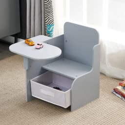 BonChoice Kids Table and Chairs with Storage Bin Wooden Toddler Table and Chairs Sets 2 in 1 Children Chair Desk for Study