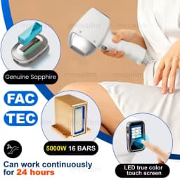 FAC 5000W 2 IN 1 Professional 4 Wave 808 Diode Laser Permanent Painless Hair Removal Picosecond Laser Tattoo Removal Machine