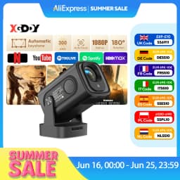 XGODY 4K HD 300ANSI Projector Cinema Bluetooth WiFi 1080P Android Home Theater Smart