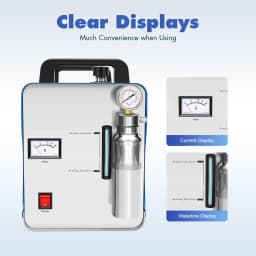 220V Hydrogen Oxygen Flame Polisher, H160/H180 75L/H/95L/H Acrylic Polishing Machine HHO Generator Water Welder with Flame Gun
