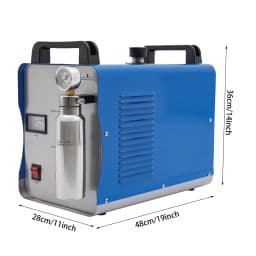 220V Hydrogen Oxygen Flame Polisher, H160/H180 75L/H/95L/H Acrylic Polishing Machine HHO Generator Water Welder with Flame Gun