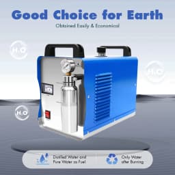 220V Hydrogen Oxygen Flame Polisher, H160/H180 75L/H/95L/H Acrylic Polishing Machine HHO Generator Water Welder with Flame Gun