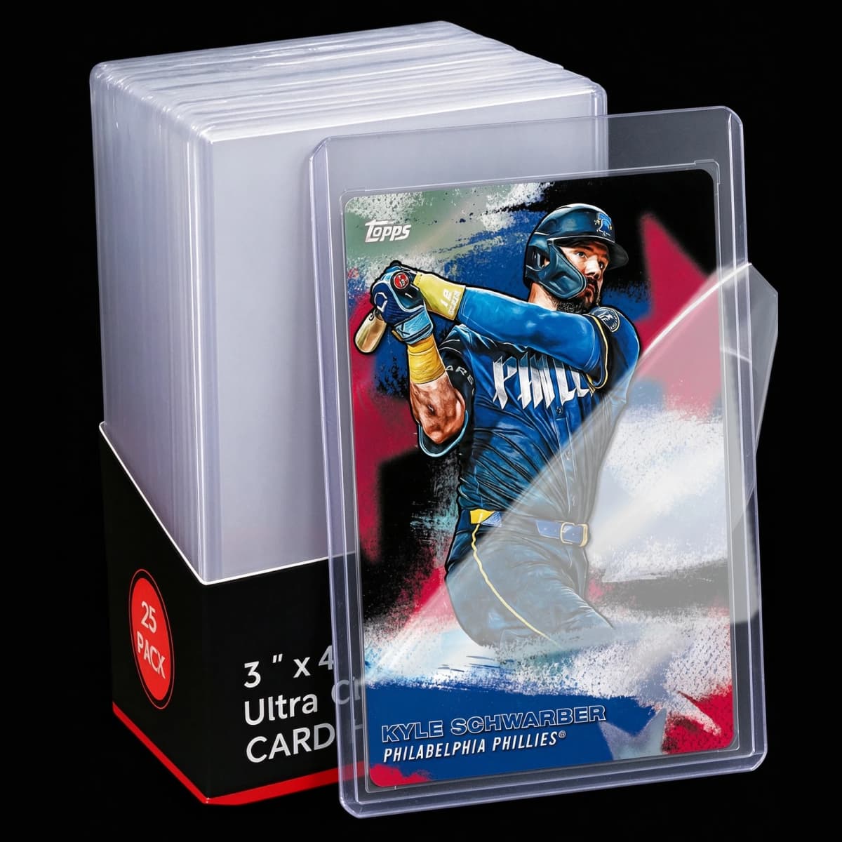 25-100pcs 3" x 4" Hard Card Sleeve Clear Anti Scratch Protector For TCG Game Trading Card Baseball Sports Card Protect Toploader