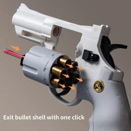 ZP5 357 Revolver Launcher Pistol EVA Soft Dart Bullet Toy Gun Airsoft CS Outdoor Shooting Game Kids Adult Gift