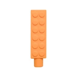 1/6pcs Building Block Sensory Chew Necklace Brick Chewy Kids Silicone Pencil Topper Teether Toy Silicone Teether for Children