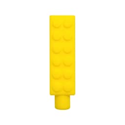 1/6pcs Building Block Sensory Chew Necklace Brick Chewy Kids Silicone Pencil Topper Teether Toy Silicone Teether for Children