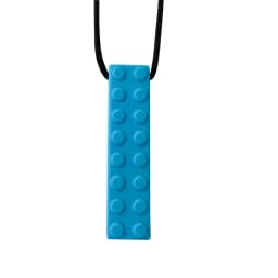 1/6pcs Building Block Sensory Chew Necklace Brick Chewy Kids Silicone Pencil Topper Teether Toy Silicone Teether for Children
