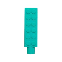 1/6pcs Building Block Sensory Chew Necklace Brick Chewy Kids Silicone Pencil Topper Teether Toy Silicone Teether for Children