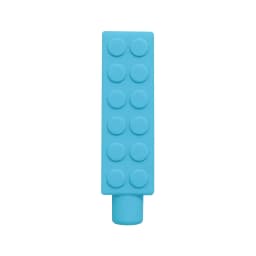 1/6pcs Building Block Sensory Chew Necklace Brick Chewy Kids Silicone Pencil Topper Teether Toy Silicone Teether for Children