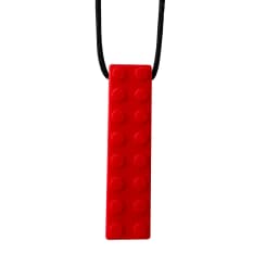 1/6pcs Building Block Sensory Chew Necklace Brick Chewy Kids Silicone Pencil Topper Teether Toy Silicone Teether for Children