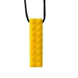 1/6pcs Building Block Sensory Chew Necklace Brick Chewy Kids Silicone Pencil Topper Teether Toy Silicone Teether for Children