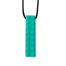 1/6pcs Building Block Sensory Chew Necklace Brick Chewy Kids Silicone Pencil Topper Teether Toy Silicone Teether for Children