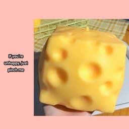 1-5PCS Jumbo Cheese Cube Stress Ball Shapeable Squeeze Decor Non-Bounce ASMR Sensory Anti-Stress Relief Gadget Gifts 6/7/10/12CM