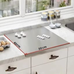 This Stainless Steel Kitchen Cutting Board Is Easy To Clean, Double-sided and Versatile Suitable for Handling Kitchen Vegetables