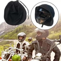 Black Helmet Bag Motorcycle Helmet Cover For Storage & Carrying, 3 Sizes Lightweight Hockey Football Helmet Bags With Drawstring