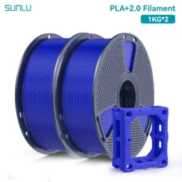 SUNLU 2KG PLA+2.0 3D Printer Filament Tougher and Stronger PLA Plus Filament 1000G/Roll 1.75mm 3D Filament Fits for FDM 3D Print