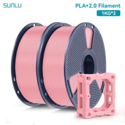 SUNLU 2KG PLA+2.0 3D Printer Filament Tougher and Stronger PLA Plus Filament 1000G/Roll 1.75mm 3D Filament Fits for FDM 3D Print
