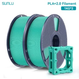 SUNLU 2KG PLA+2.0 3D Printer Filament Tougher and Stronger PLA Plus Filament 1000G/Roll 1.75mm 3D Filament Fits for FDM 3D Print