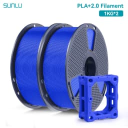 SUNLU 2KG PLA+2.0 3D Printer Filament Tougher and Stronger PLA Plus Filament 1000G/Roll 1.75mm 3D Filament Fits for FDM 3D Print