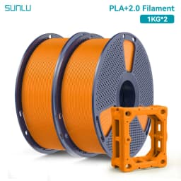 SUNLU 2KG PLA+2.0 3D Printer Filament Tougher and Stronger PLA Plus Filament 1000G/Roll 1.75mm 3D Filament Fits for FDM 3D Print