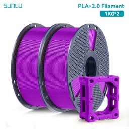 SUNLU 2KG PLA+2.0 3D Printer Filament Tougher and Stronger PLA Plus Filament 1000G/Roll 1.75mm 3D Filament Fits for FDM 3D Print