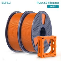 SUNLU 2KG PLA+2.0 3D Printer Filament Tougher and Stronger PLA Plus Filament 1000G/Roll 1.75mm 3D Filament Fits for FDM 3D Print