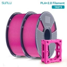 SUNLU 2KG PLA+2.0 3D Printer Filament Tougher and Stronger PLA Plus Filament 1000G/Roll 1.75mm 3D Filament Fits for FDM 3D Print