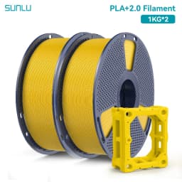 SUNLU 2KG PLA+2.0 3D Printer Filament Tougher and Stronger PLA Plus Filament 1000G/Roll 1.75mm 3D Filament Fits for FDM 3D Print