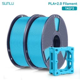 SUNLU 2KG PLA+2.0 3D Printer Filament Tougher and Stronger PLA Plus Filament 1000G/Roll 1.75mm 3D Filament Fits for FDM 3D Print