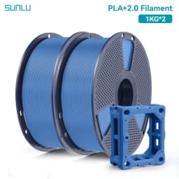 SUNLU 2KG PLA+2.0 3D Printer Filament Tougher and Stronger PLA Plus Filament 1000G/Roll 1.75mm 3D Filament Fits for FDM 3D Print