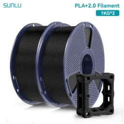 SUNLU 2KG PLA+2.0 3D Printer Filament Tougher and Stronger PLA Plus Filament 1000G/Roll 1.75mm 3D Filament Fits for FDM 3D Print