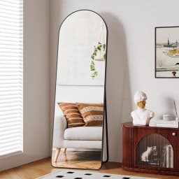 Full Body Mirror Standing Mirror, Full Length Mirror, 162 x 50cm, Large Floor Mirror with Stand for Leaning or Hanging Bedroom