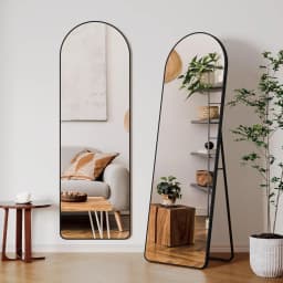 Full Body Mirror Standing Mirror, Full Length Mirror, 162 x 50cm, Large Floor Mirror with Stand for Leaning or Hanging Bedroom