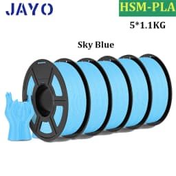 JAYO High Speed Matte PLA 5Rolls 3D Printer Filaments 1.75mm Mixed Color no Bubble Free FDM 3D Printer Material for 3D Printing