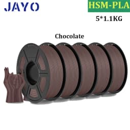 JAYO High Speed Matte PLA 5Rolls 3D Printer Filaments 1.75mm Mixed Color no Bubble Free FDM 3D Printer Material for 3D Printing