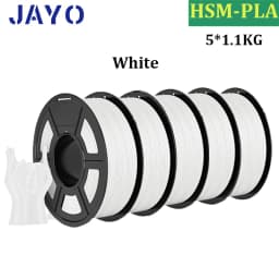 JAYO High Speed Matte PLA 5Rolls 3D Printer Filaments 1.75mm Mixed Color no Bubble Free FDM 3D Printer Material for 3D Printing