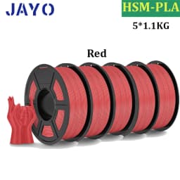 JAYO High Speed Matte PLA 5Rolls 3D Printer Filaments 1.75mm Mixed Color no Bubble Free FDM 3D Printer Material for 3D Printing
