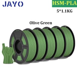 JAYO High Speed Matte PLA 5Rolls 3D Printer Filaments 1.75mm Mixed Color no Bubble Free FDM 3D Printer Material for 3D Printing