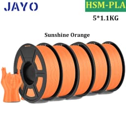 JAYO High Speed Matte PLA 5Rolls 3D Printer Filaments 1.75mm Mixed Color no Bubble Free FDM 3D Printer Material for 3D Printing