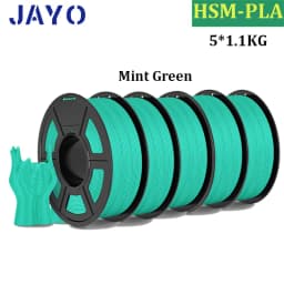 JAYO High Speed Matte PLA 5Rolls 3D Printer Filaments 1.75mm Mixed Color no Bubble Free FDM 3D Printer Material for 3D Printing