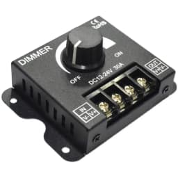 DC 12V 24V LED Dimmer Switch 30A 360W Voltage Regulator Adjustable Controller For LED Strip Light Lamp LED Dimming Dimmers