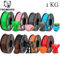 TECBEAS PETG 3D Printer Filament petg 1.75mm Neatly Wound Coloful HighToughness for 3D Filament from warehouse DIY Gift 1Rolls