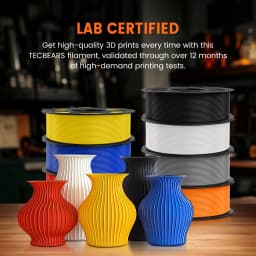 TECBEAS PETG 3D Printer Filament petg 1.75mm Neatly Wound Coloful HighToughness for 3D Filament from warehouse DIY Gift 1Rolls