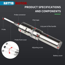 【EU】MMP25 3D Light Edge Finder with Ceramic Probe Centering Rod, to Find CNC Milling Lathe Machining Center,Accuracy 0.001mm