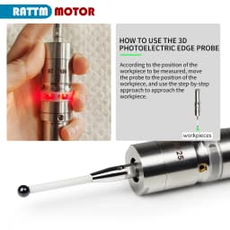 【EU】MMP25 3D Light Edge Finder with Ceramic Probe Centering Rod, to Find CNC Milling Lathe Machining Center,Accuracy 0.001mm