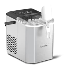 Loefme Desktop Fully Automatic Bullet Shaped Ice Maker 12kg/24h Fast Ice Making Suitable For Home Automatic Cleaning Ice Machine