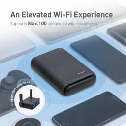 GL.iNet Slate Plus (GL-A1300) Travel Router - VPN Encryption, Dual-Band Wi-Fi, Easy Hotel/Captive Portal Setup