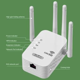 Dual-Band 2.4G 5G WiFi Repeater Signal Booster WiFi Extender 802.11bgn Gigabit Router with WPS EU/US Plug Type WiFi Amplifier