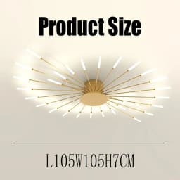 LED Ceiling Light Modern Pendant Light for Bedroom Office Study Chandelier Natural Light 4500K [Energy Class E]