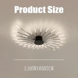 LED Ceiling Light Modern Pendant Light for Bedroom Office Study Chandelier Natural Light 4500K [Energy Class E]